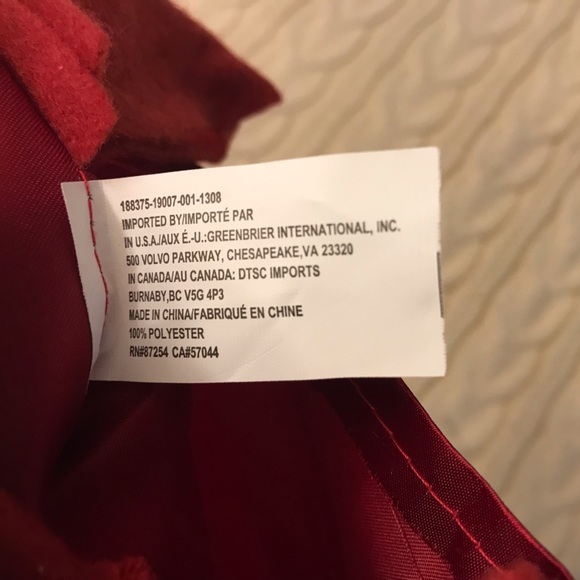 Satin Deep Red Christmas Stocking Regular Size - Picture 5 of 5